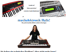 Tablet Screenshot of musikelektronik-halle.de